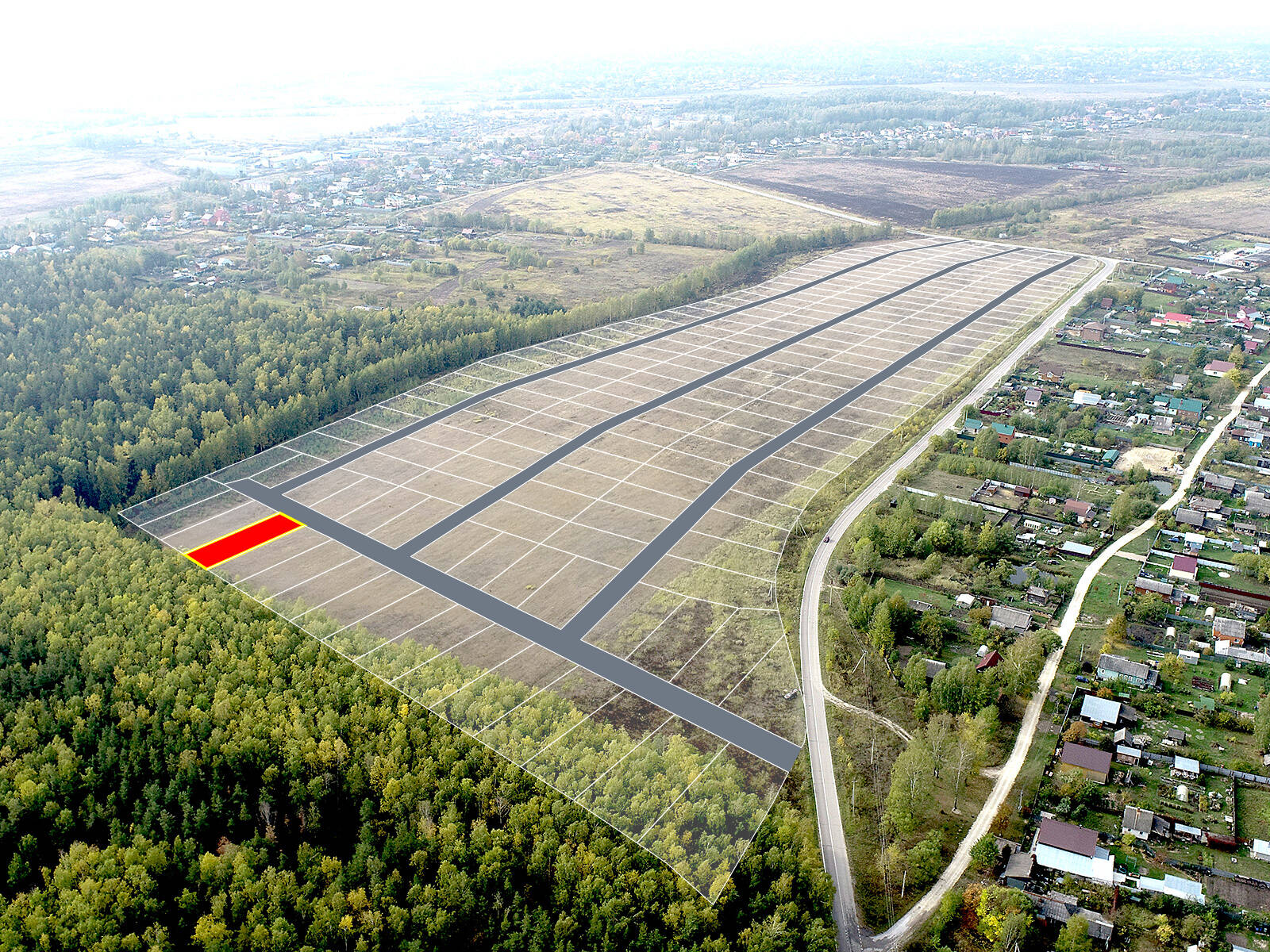 Егорки уч.№227 - Земельный участок кадастровый номер 50:30:0020117:803