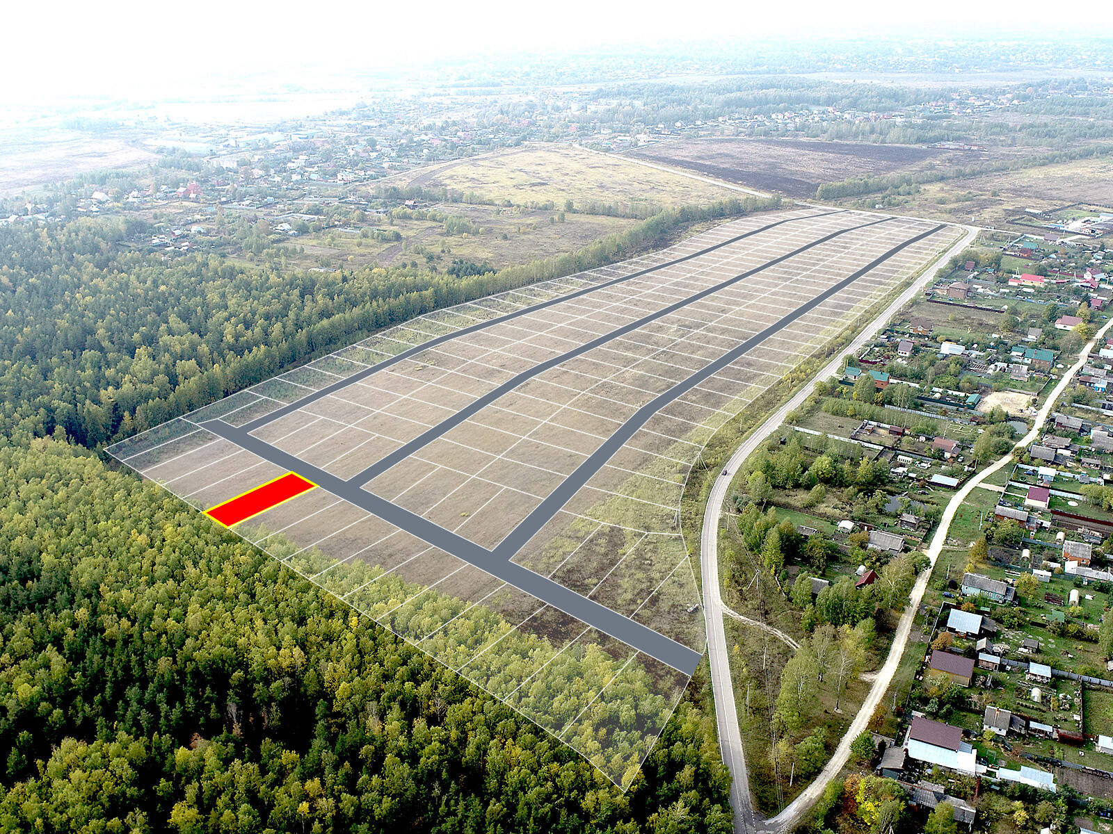 Егорки уч.№225 - Земельный участок кадастровый номер 50:30:0020117:805