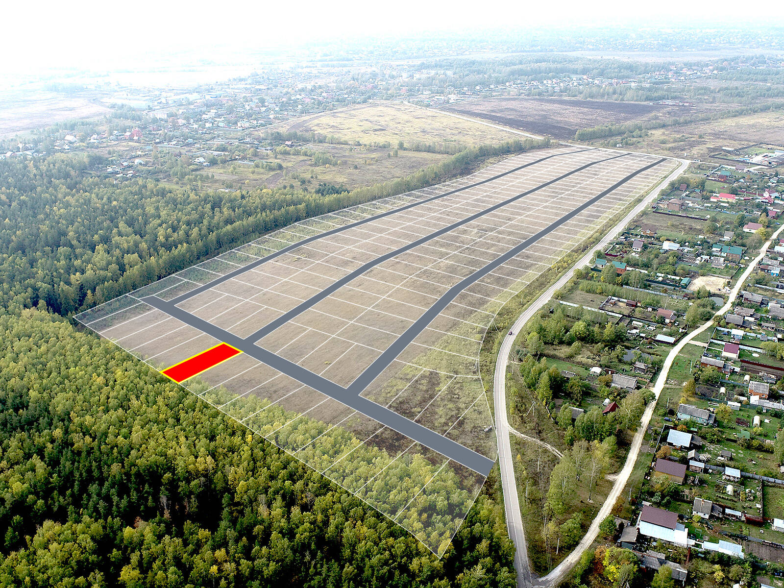 Егорки уч.№224 - Земельный участок кадастровый номер 50:30:0020117:806