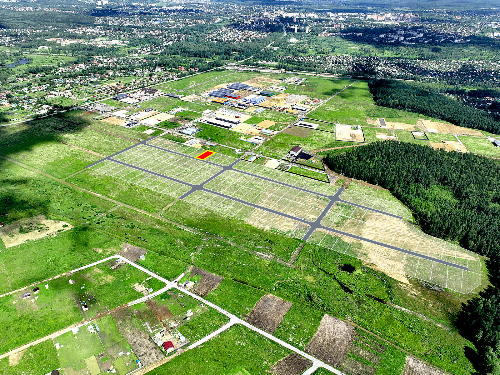 Фатеево Парк-2 уч.№8 - Земельный участок кадастровый номер 50:17:0030202:1101