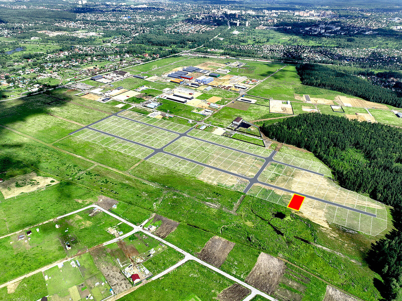 Фатеево Парк-2 уч.№100 - Земельный участок кадастровый номер 50:17:0030202:1212