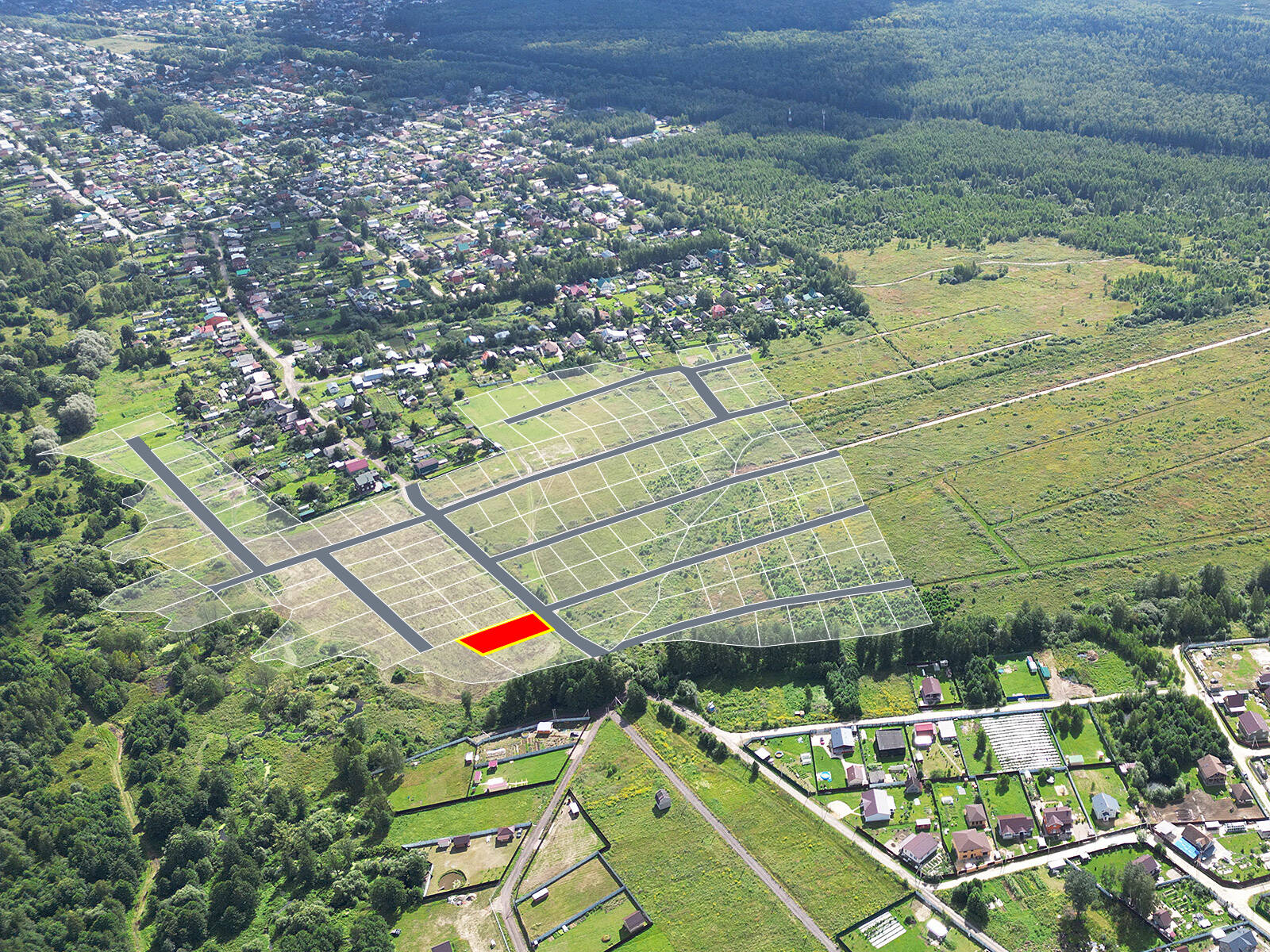 Трубицыно Лесное уч.№25 - Земельный участок кадастровый номер 50:17:0021201:438