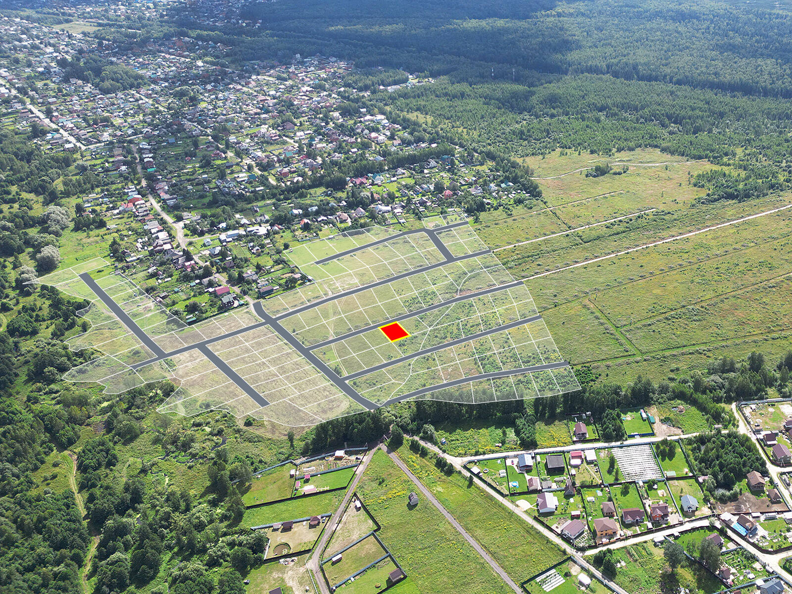 Трубицыно Лесное уч.№101 - Земельный участок кадастровый номер 50:17:0021204:478