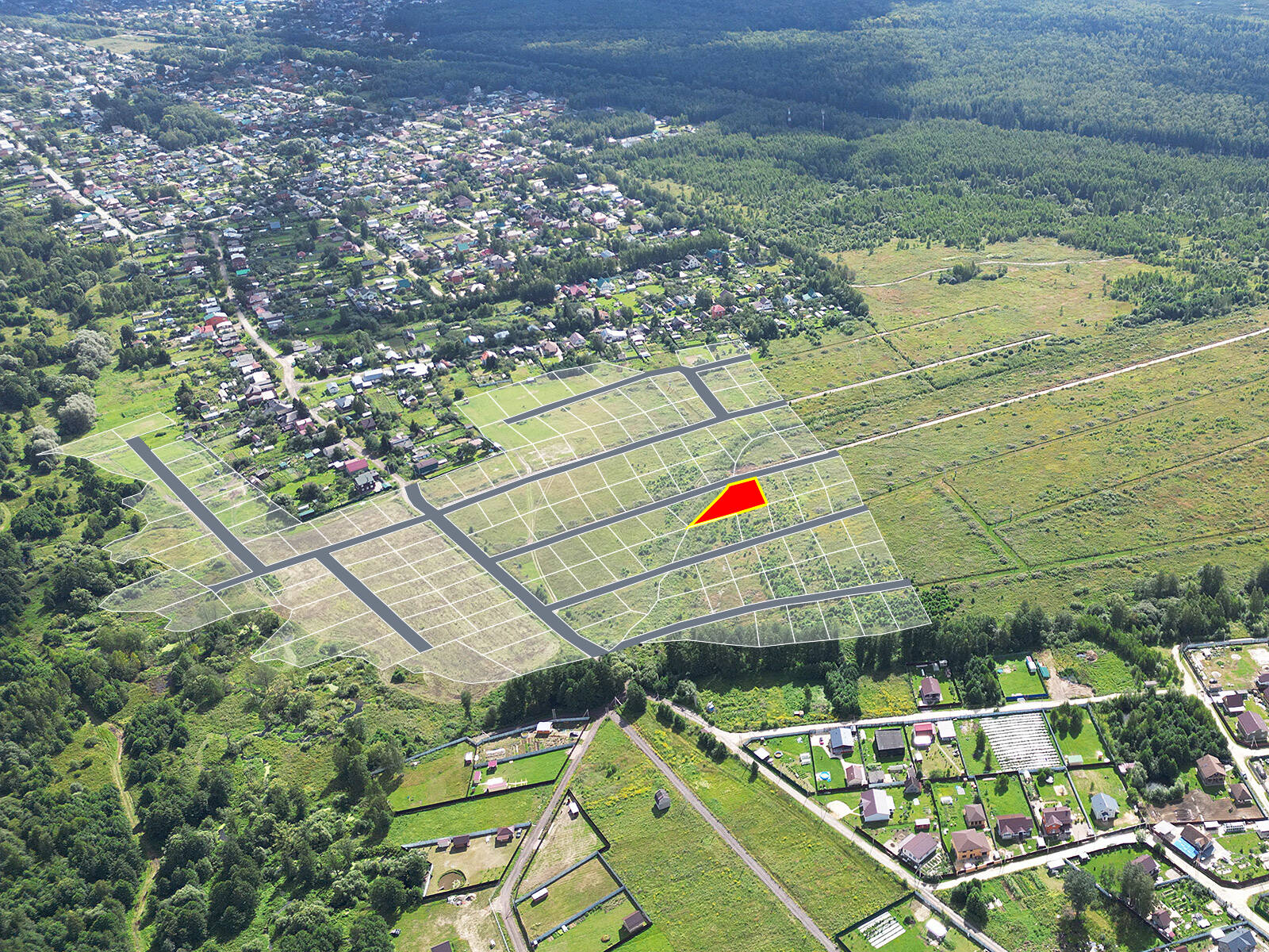 Трубицыно Лесное уч.№98 - Земельный участок кадастровый номер 50:17:0000000:69658