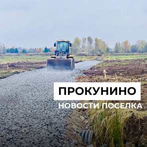 Земля в квадрате - Продолжается укладка внутрипоселковых дорог.